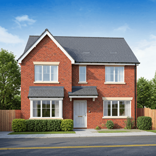 Contemporary home with large glass windows